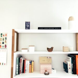 books on shelf